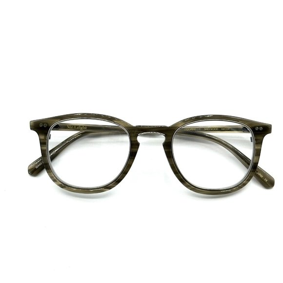 Mr. Leight Unisex Coopers Color Greywood Eyeglasses New - Picture 1 of 5